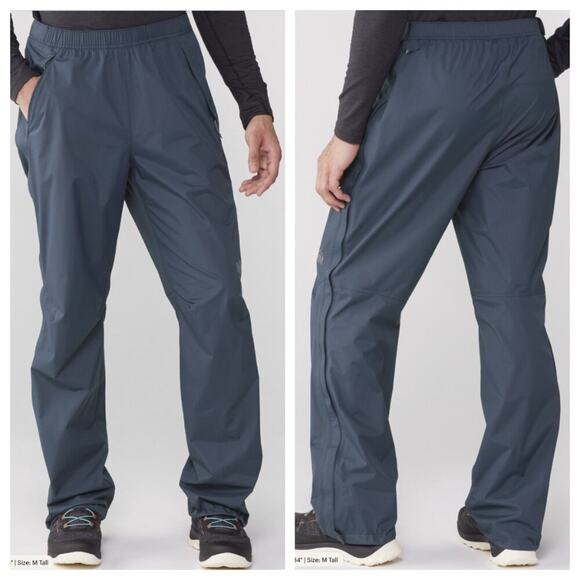 REI Men's Rainier Full Zip Rain Pants Midnight Navy Size 3XL Tall - Picture 1 of 10